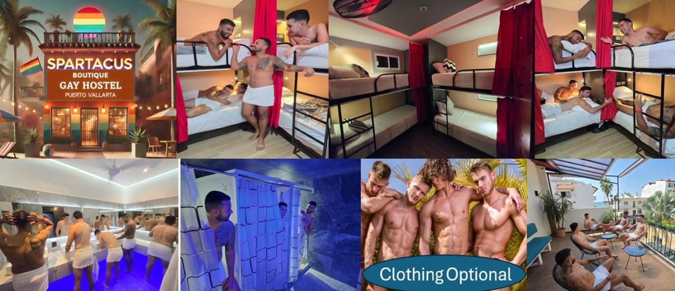 Spartacus Hostel Boutique For Men Puerto Vallarta Ngoại thất bức ảnh