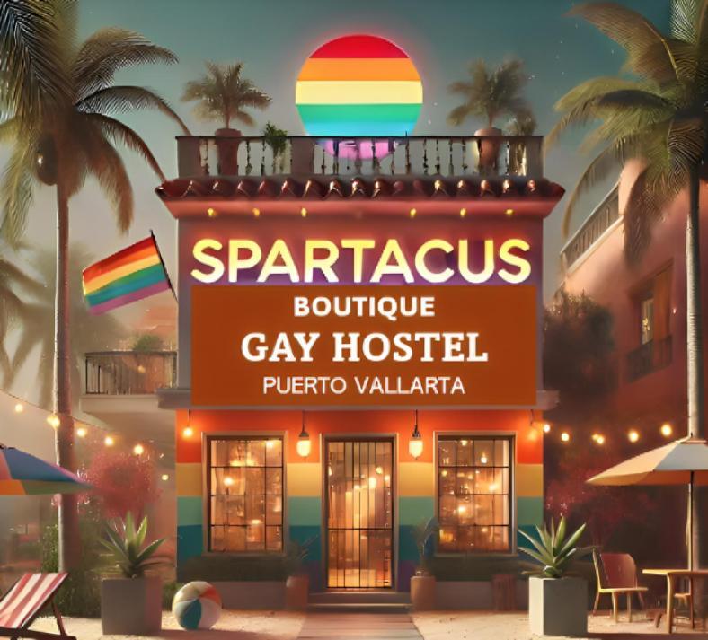 Spartacus Hostel Boutique For Men Puerto Vallarta Ngoại thất bức ảnh